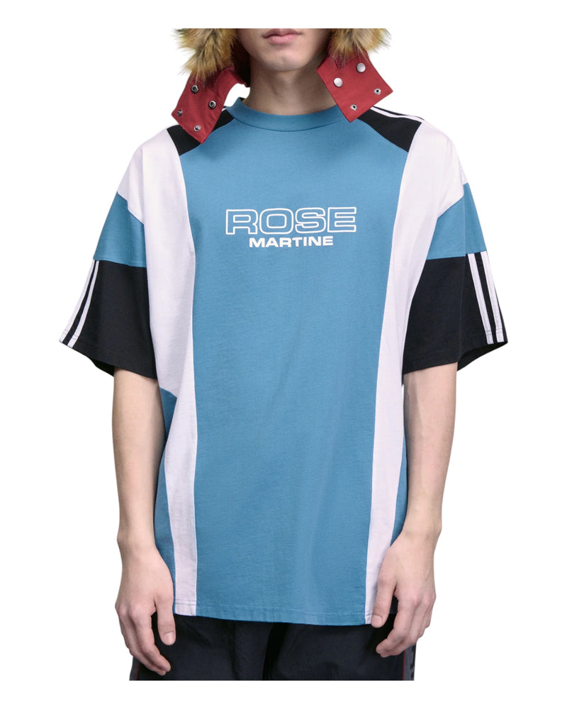 Martine Rose Oversized Panelled T-shirt Blue