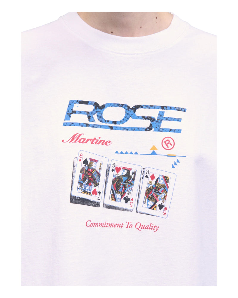Martine Rose Oversized S/S T-shirt White Playing Cards