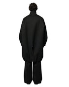 Omar Afridi Balooned Cocoon Coat Black