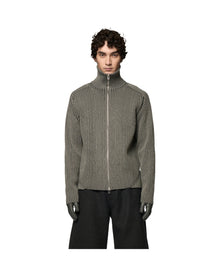 Omar Afridi Articulated Drivers Knit Sweater L Grey X D Grey