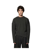 Omar Afridi Slanted Crew-Neck Jumper D Grey X Black