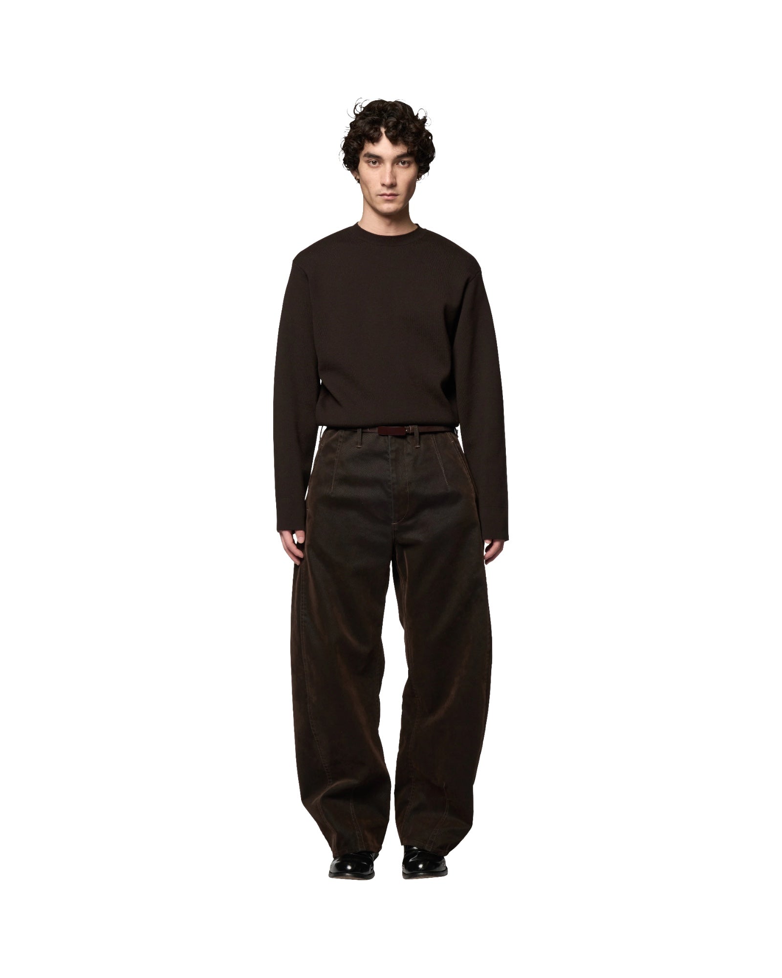 Omar Afridi Washed Pina Trousers Brown