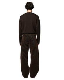 Omar Afridi Washed Pina Trousers Brown