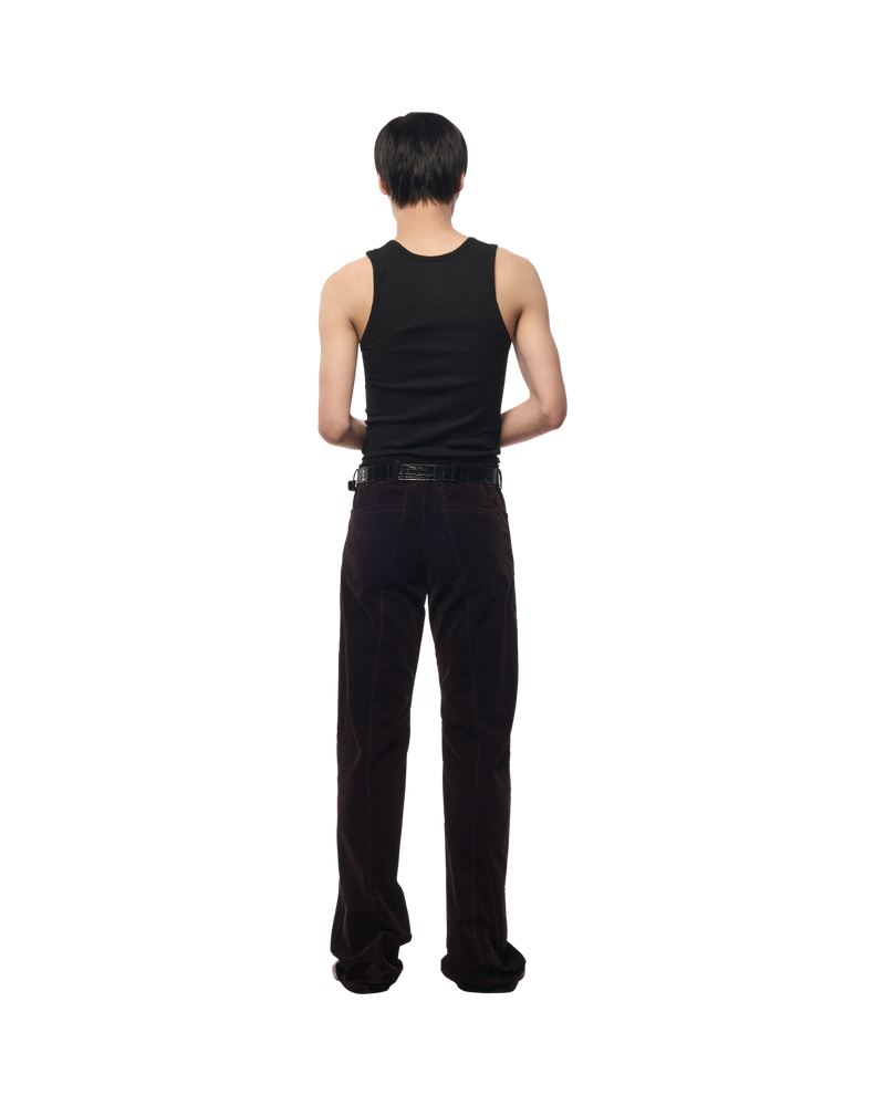 Omar Afridi Sol Denim Trousers Purple
