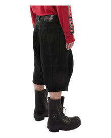 Luu Dan Puffa Shorts Coated Black