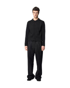 Omar Afridi Pawson Tuck Trousers Black