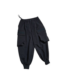 Devoa Cargo Pants Black