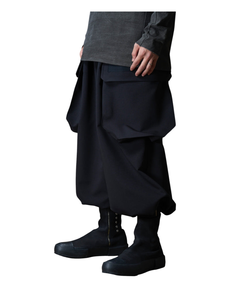 Devoa Cargo Pants Black