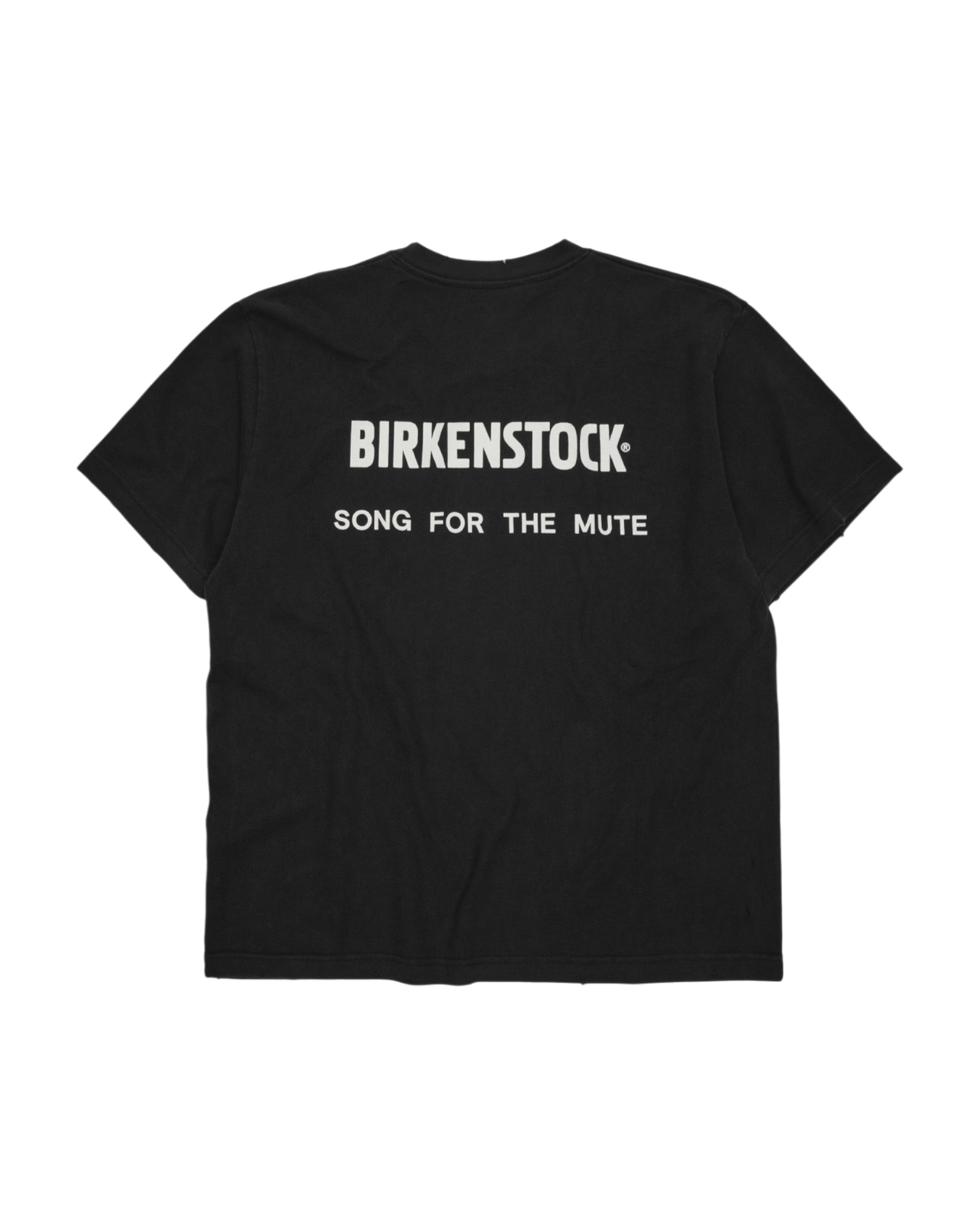 Song For The Mute x Birkenstock 'The Rebel' Distressed T-Shirt Overdyed Black