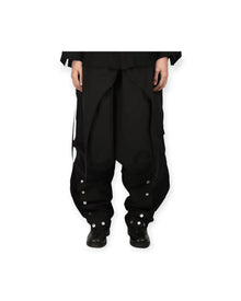 ænrmòus Raindrops in Leaves Pants Black