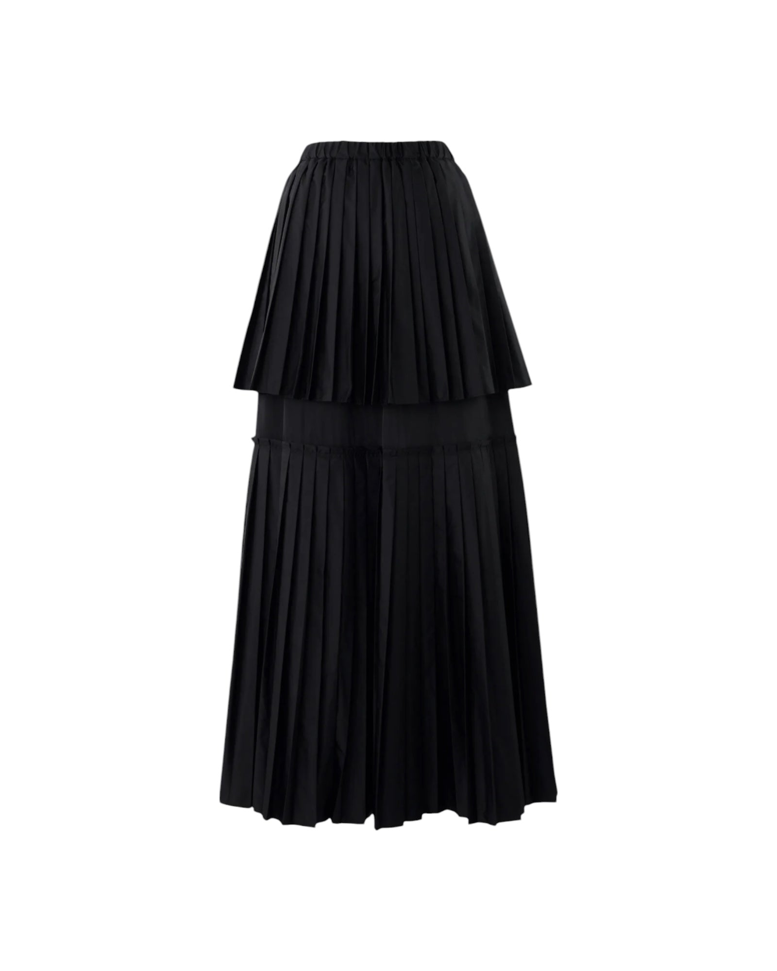 Enfold Random Pleats Skirt Black