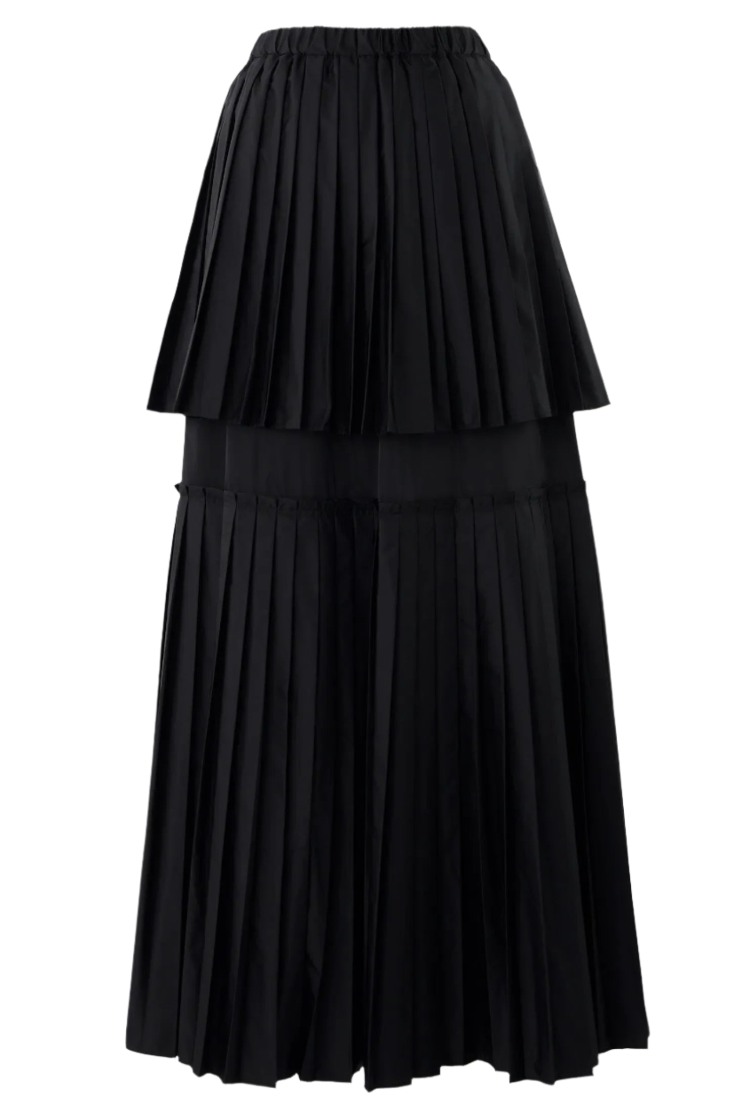 Enfold Random Pleats Skirt Black