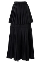 Enfold Random Pleats Skirt Black
