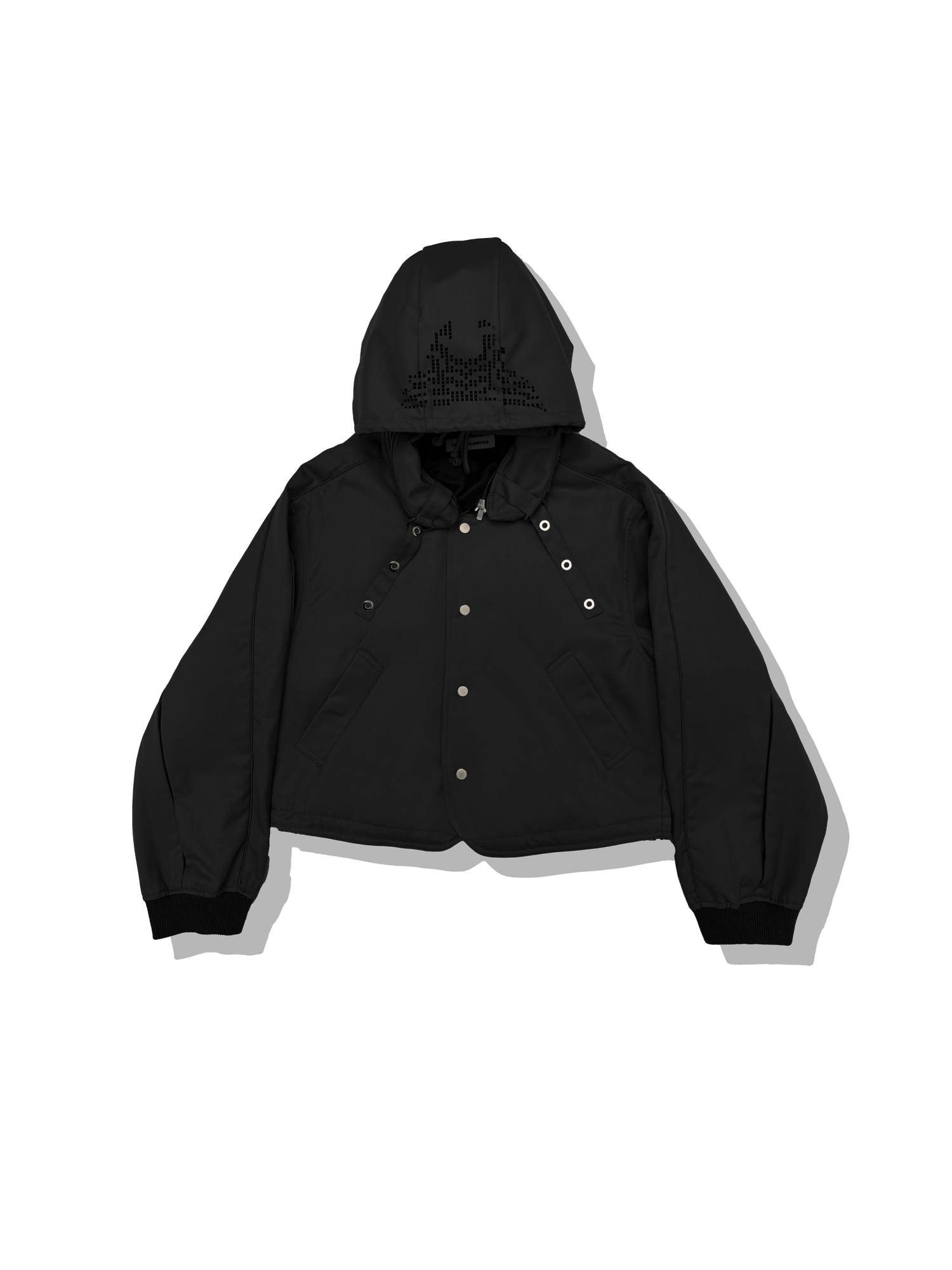 FFFPOSTALSERVICE Reia Hooded Parachute Jacket Black