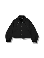 FFFPOSTALSERVICE Reia Hooded Parachute Jacket Black