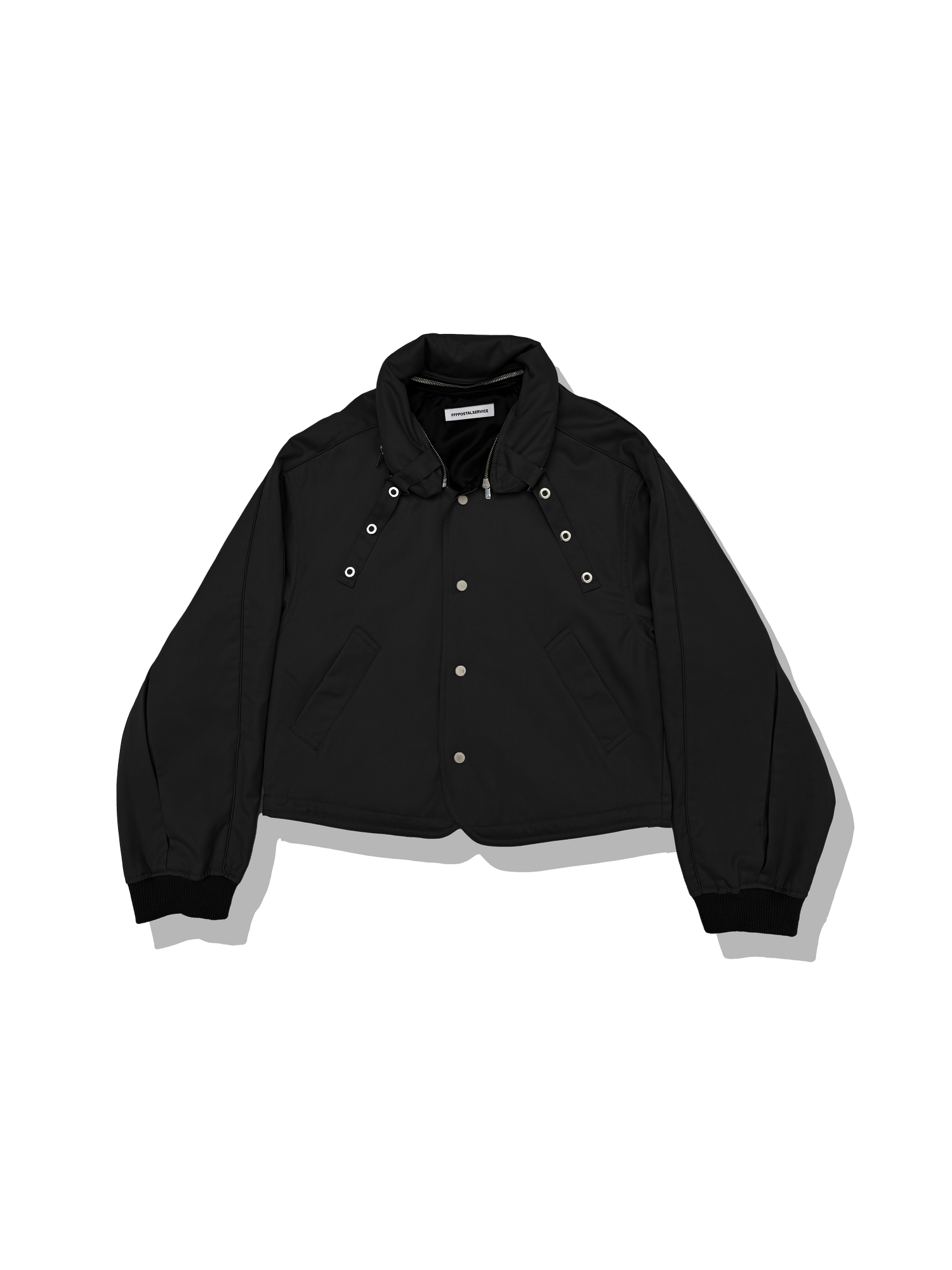 FFFPOSTALSERVICE Reia Hooded Parachute Jacket Black