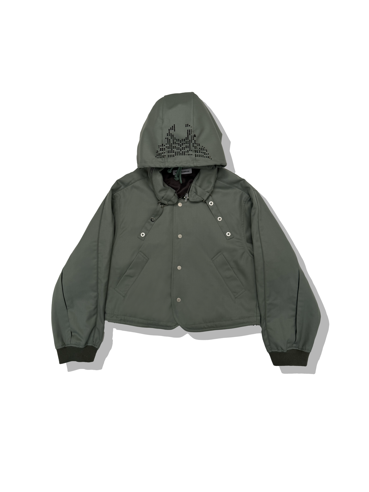 FFFPOSTALSERVICE Reia Hooded Parachute Jacket Tokyo Green