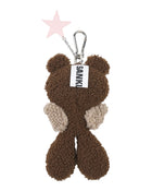 Sankuanz Bumpy Angel Teddy Plush Keychain Brown