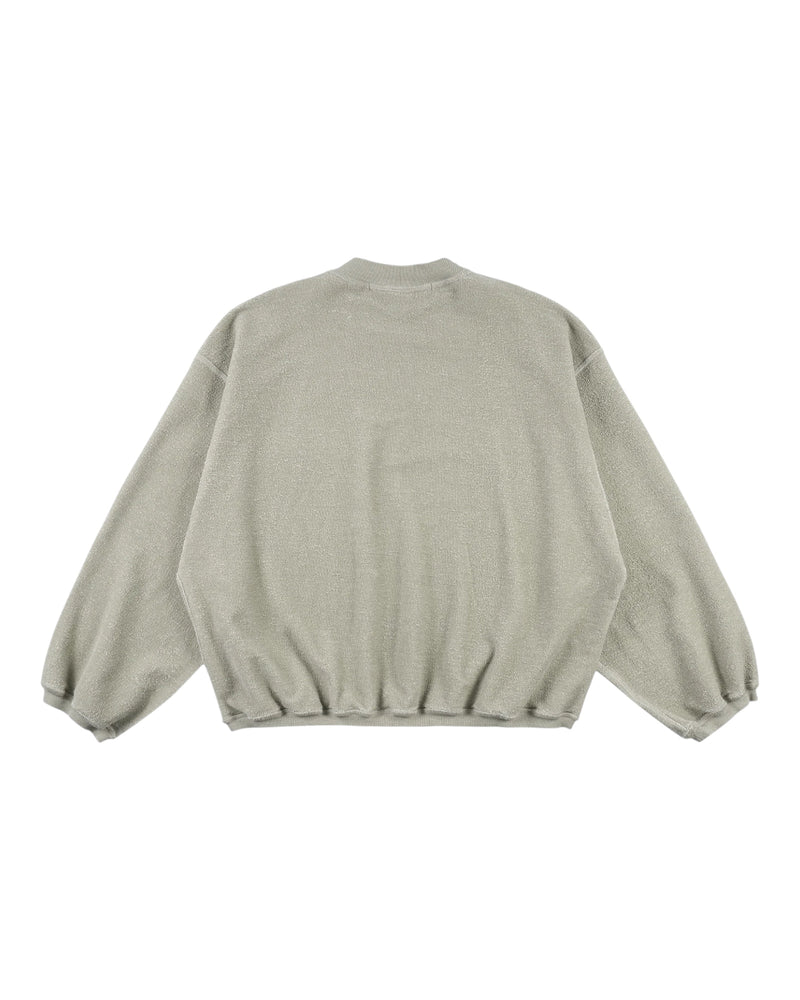 Sankuanz “Nalamda” Print Reversible Crewneck Sweatshirt Beige
