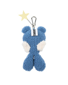 Sankuanz Bumpy Angel Teddy Plush Keychain Blue