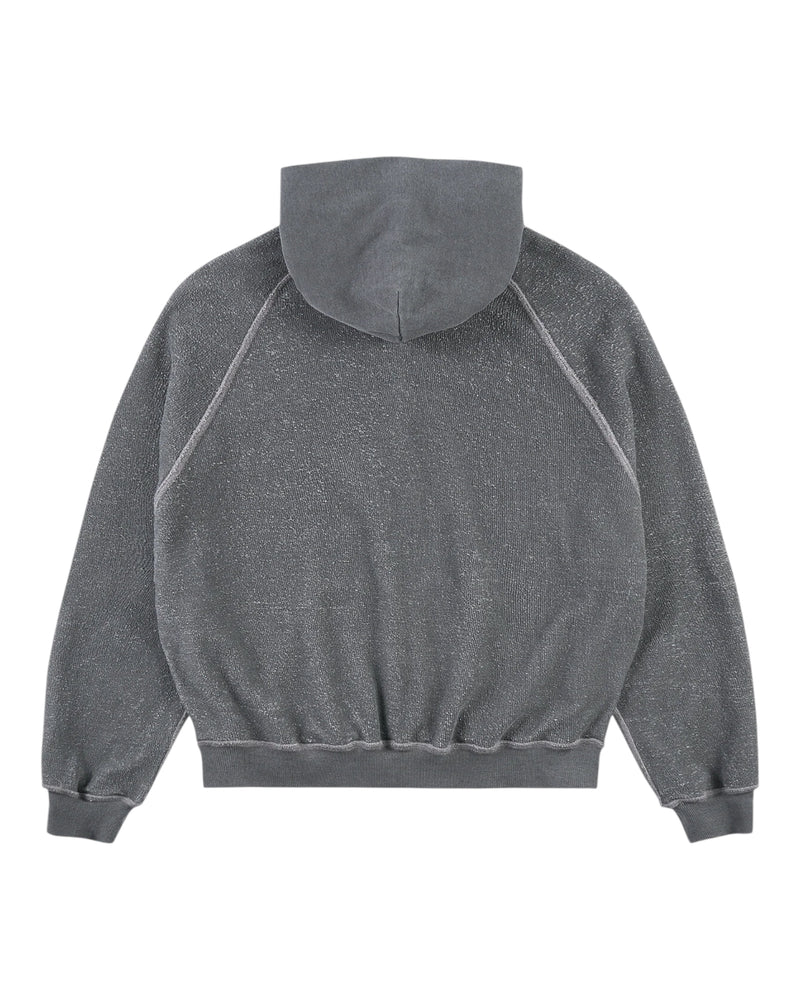 Sankuanz Monogram Print Reversible Zip Hoodie Grey