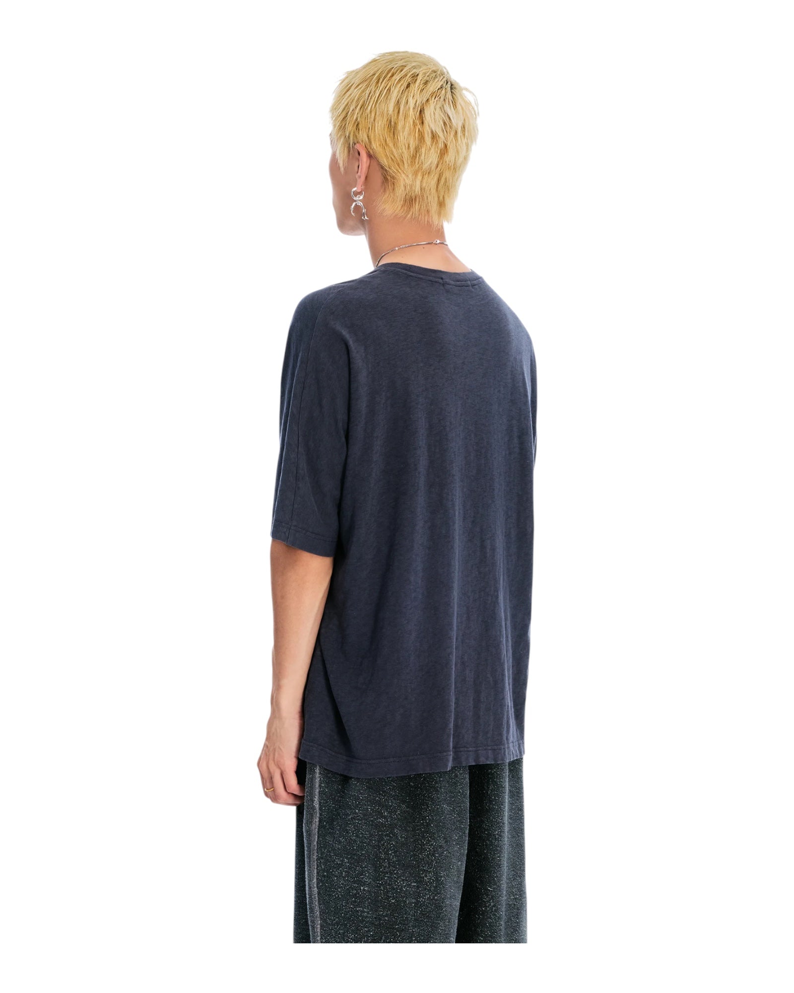 Sankuanz Monogram Print Short-Sleeve Tee Black