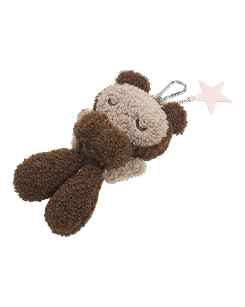 Sankuanz Bumpy Angel Teddy Plush Keychain Brown