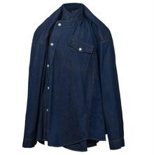 Sankuanz Deconstructed Asymmetrical Denim Shirt
