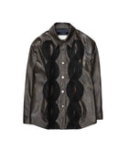 Song for the Mute Applique Shirt Jacket Dark Brown
