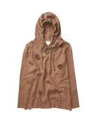 Song for the Mute Daisy Raw Patch Pocket Hoodie Sand