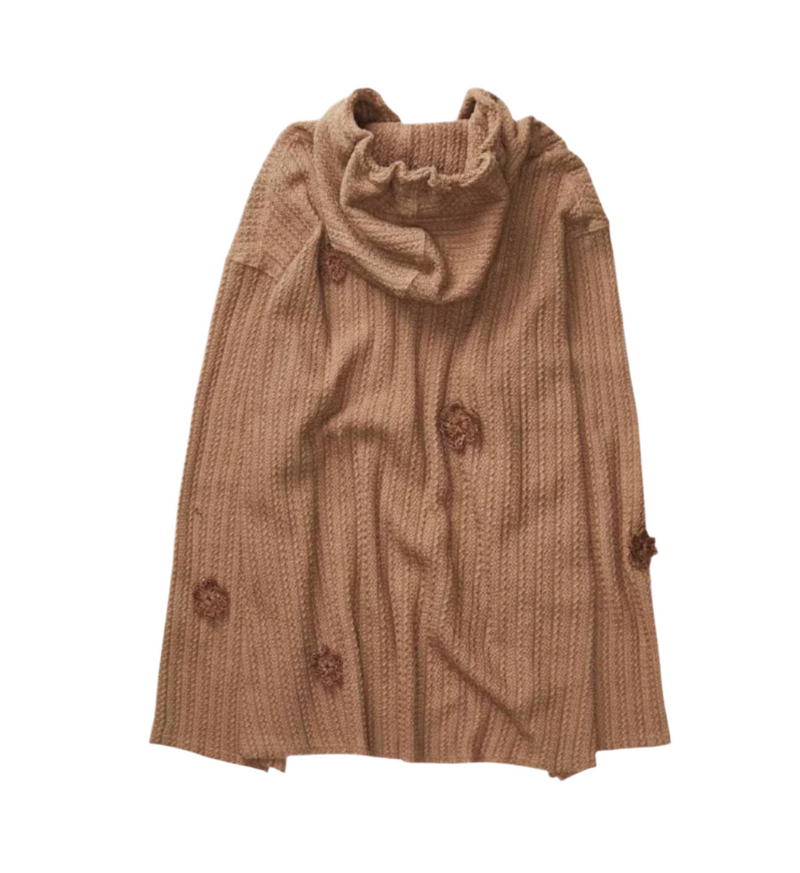 Song for the Mute Daisy Raw Patch Pocket Hoodie Sand