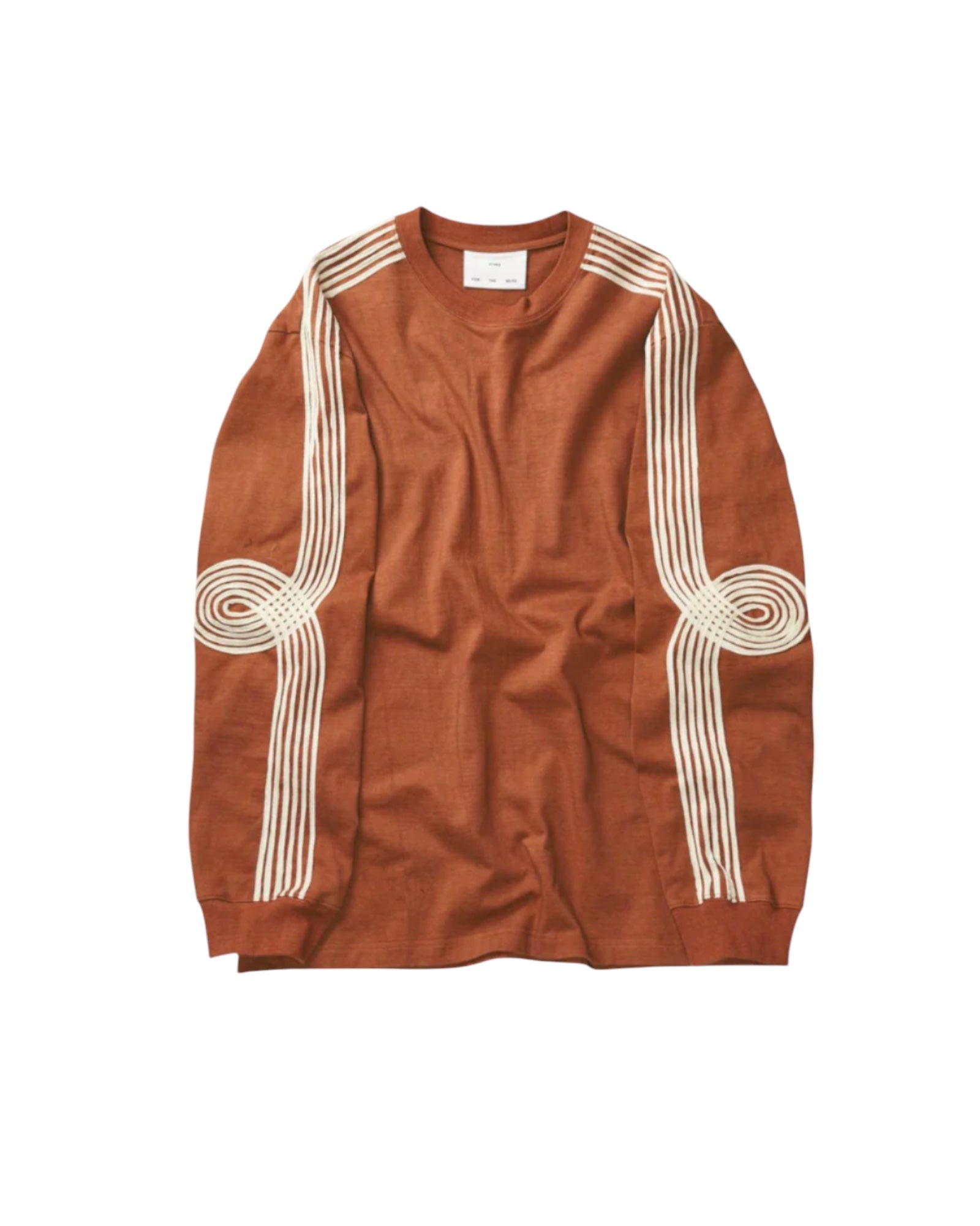 Song for the Mute Applique Crewneck Pullover Brown