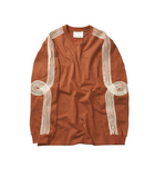 Song for the Mute Applique Crewneck Pullover Brown