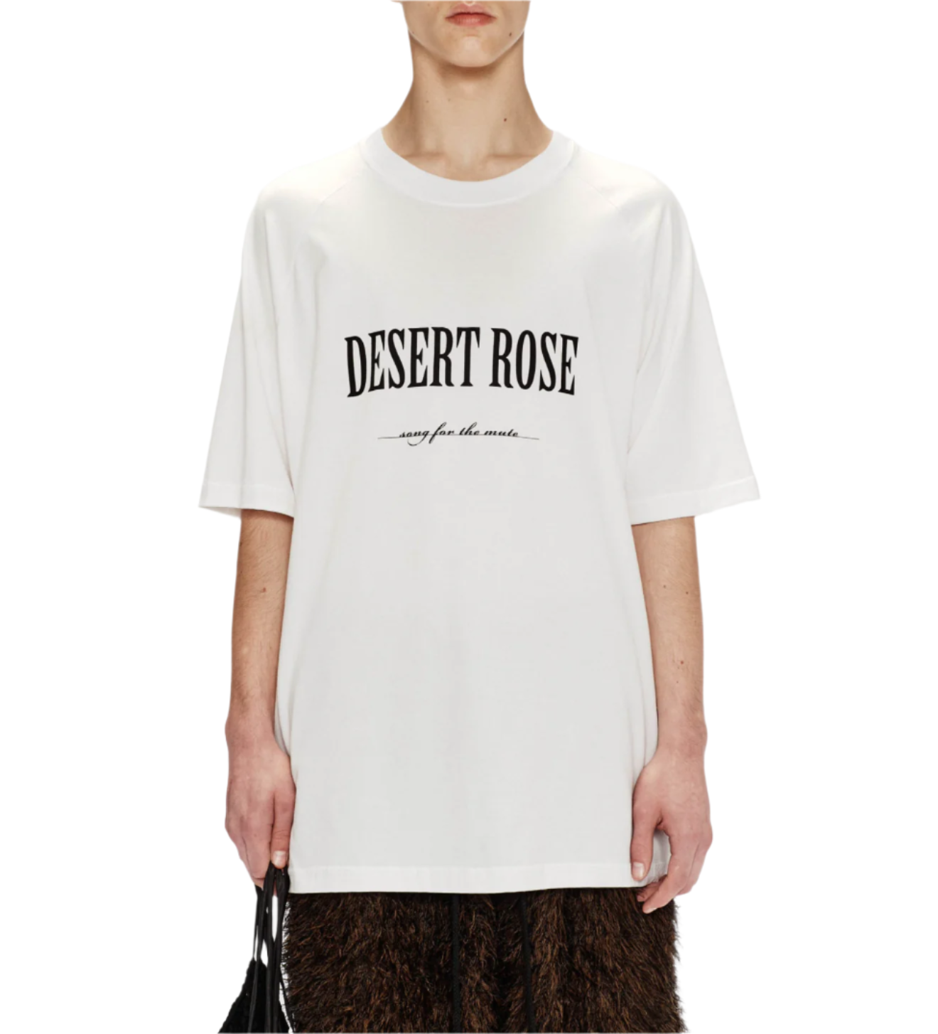 Song for the Mute Desert Rose Raglan Tee White