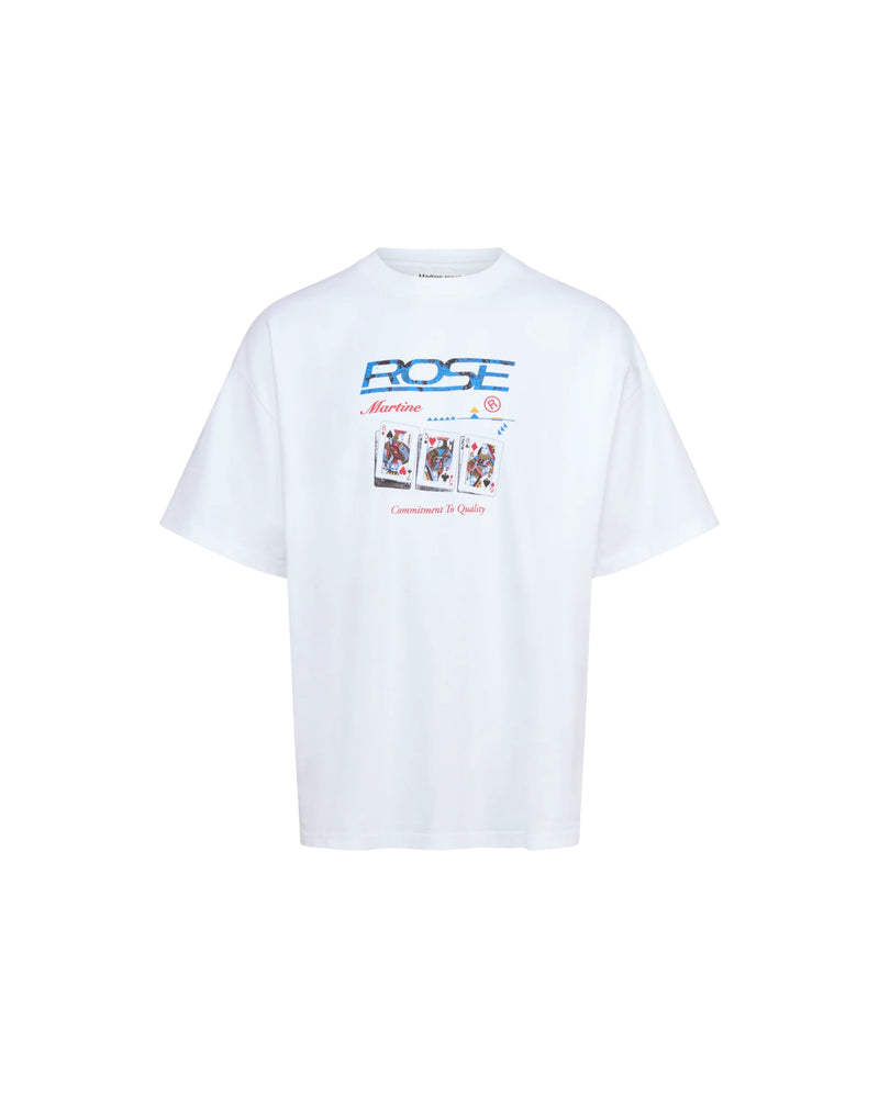 Martine Rose Oversized S/S T-shirt White Playing Cards