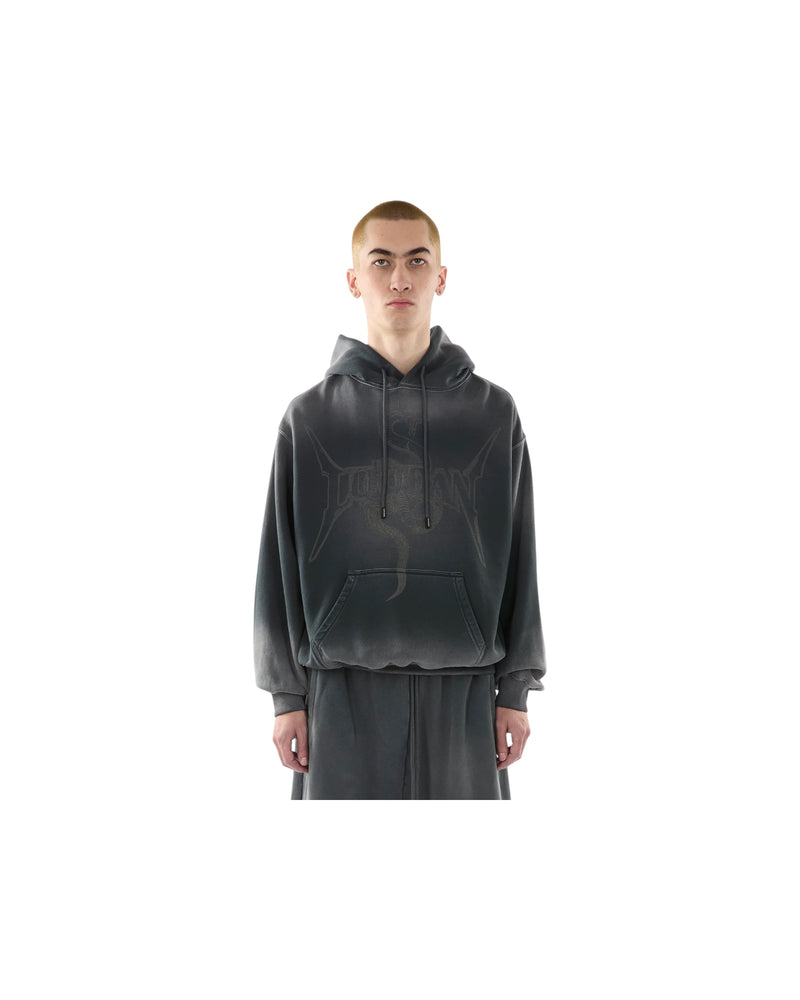 Luu Dan Slouch Hoodie Metal Snake / Black Smoke