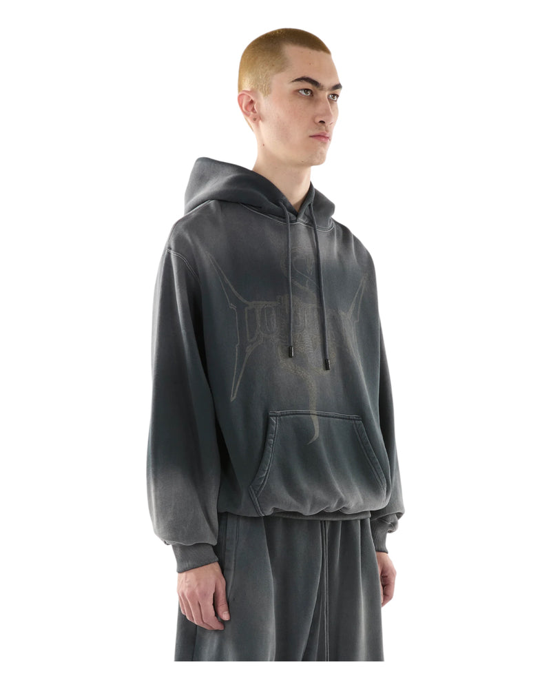 Luu Dan Slouch Hoodie Metal Snake / Black Smoke