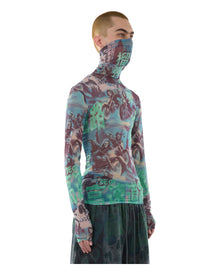 Luu Dan Masked Mesh Top Scenic Ghost Rider