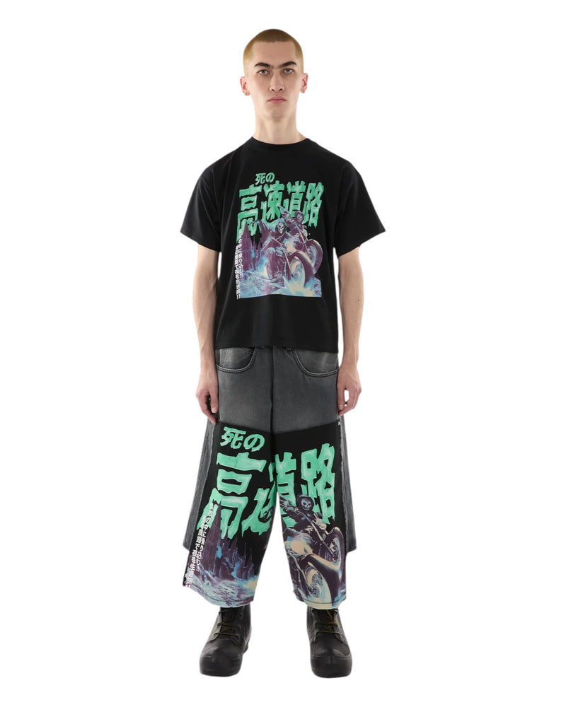 Luu Dan Box Tee Black / Green Ghost Riders