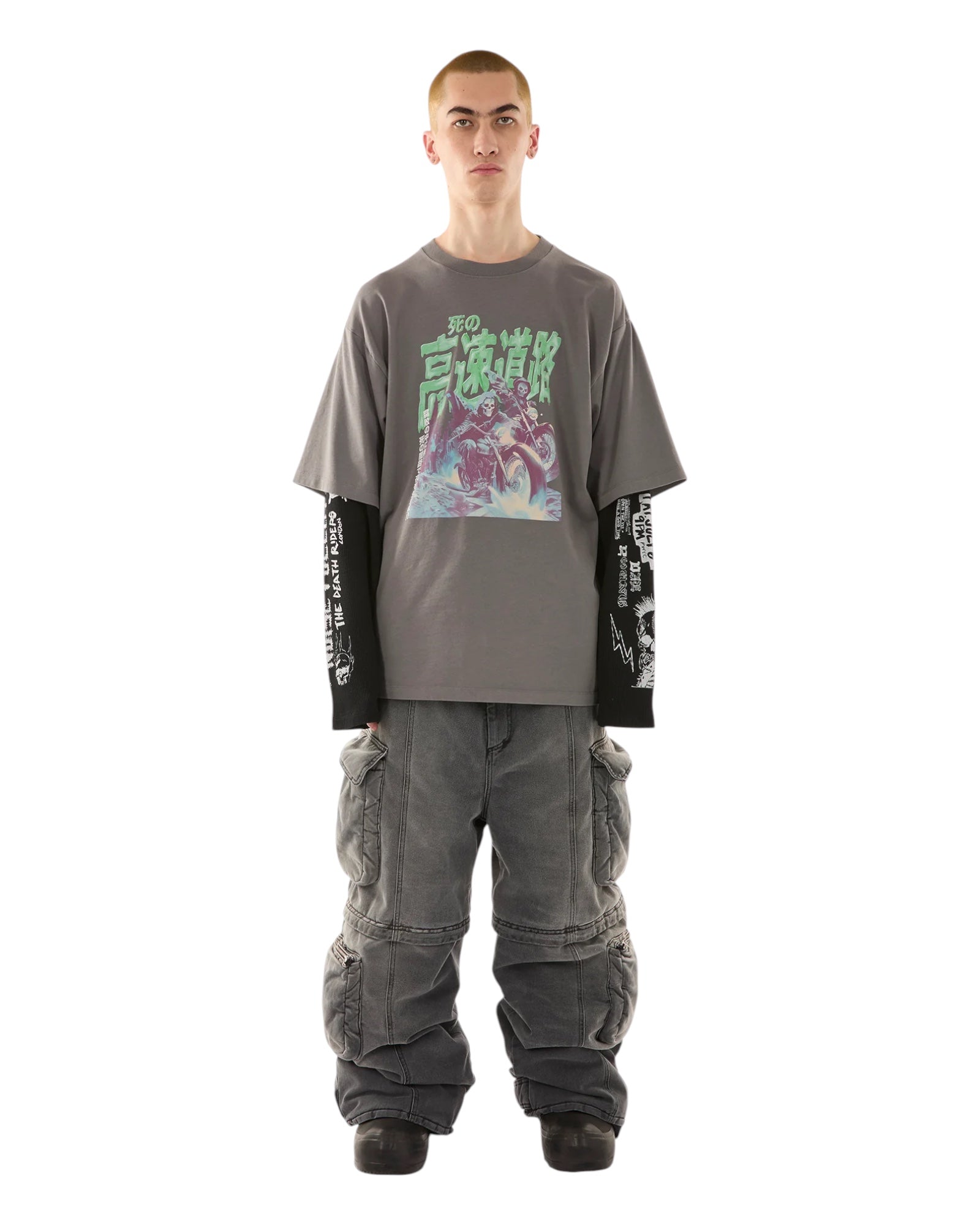 Luu Dan Double Deck Tee Ghost Rider / Light Smoke