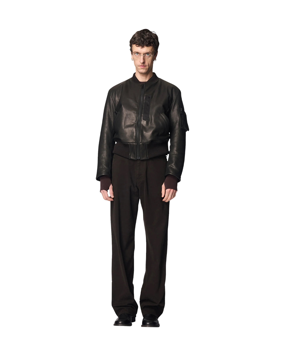 Omar Afridi Torqued Flight Jacket Black