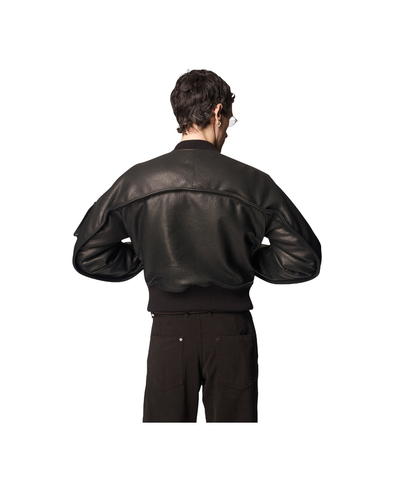 Omar Afridi Torqued Flight Jacket Black