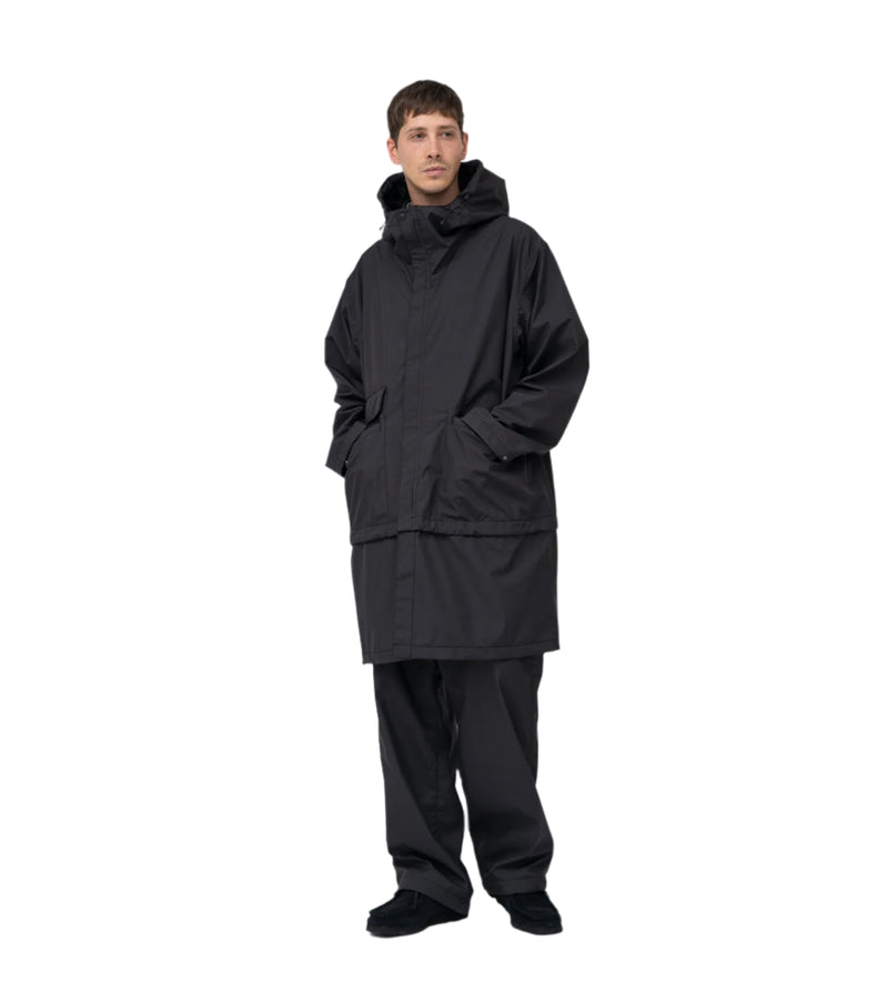 Nanamica 3L PERTEX SHIELD 2Way Travel Coat Black