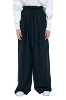 Enfold Tucked Wide Pants Black