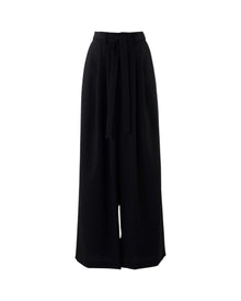 Enfold Tucked Wide Pants Black