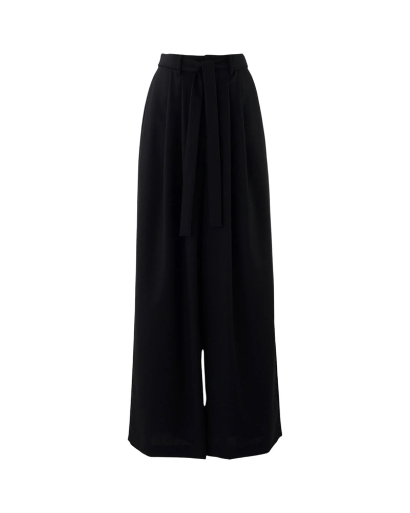 Enfold Tucked Wide Pants Black