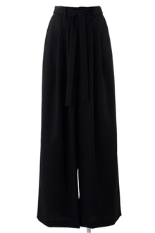 Enfold Tucked Wide Pants Black