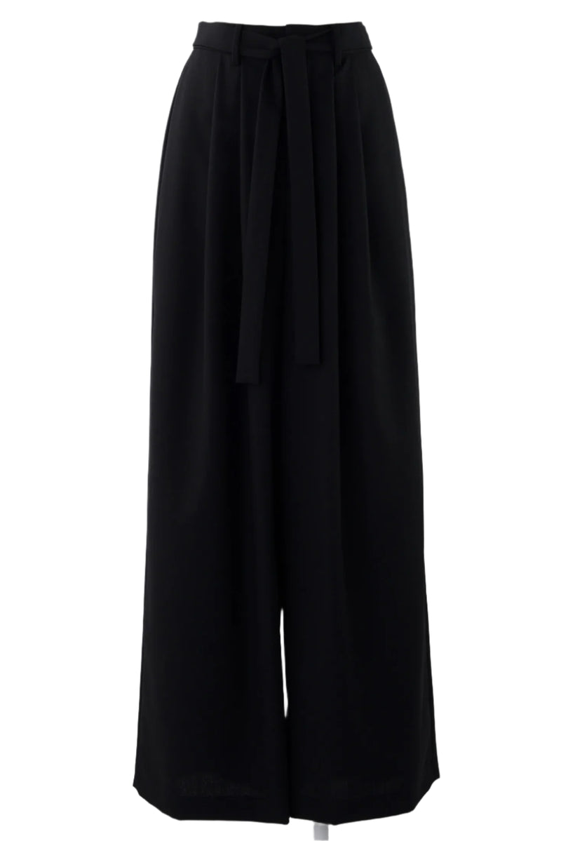 Enfold Tucked Wide Pants Black
