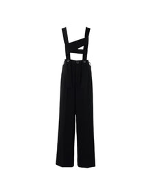 Enfold Wide Salopette Black