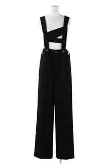 Enfold Wide Salopette Black